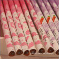rainbow film HB pencil with eraser in paper box / 2014 new product of film pencil / office & school stationery made in China